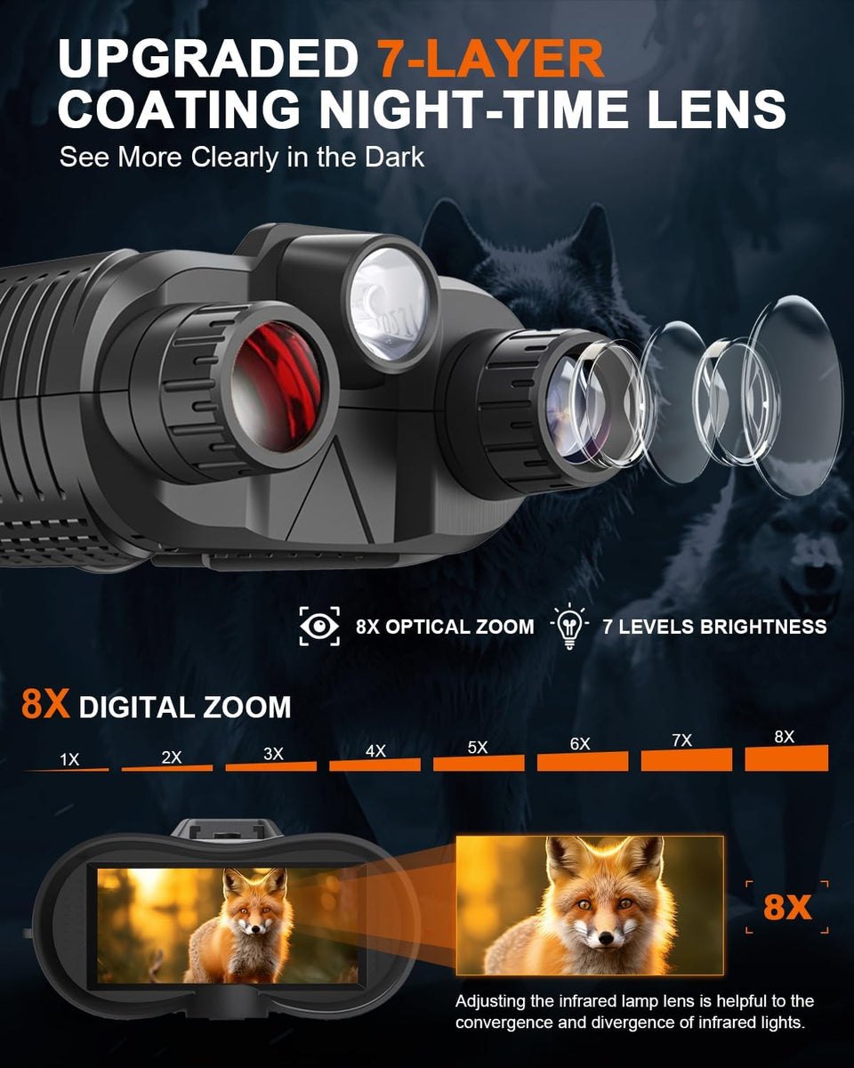 infrared goggles view Head Mounted 4K Digital Night Vision Goggles