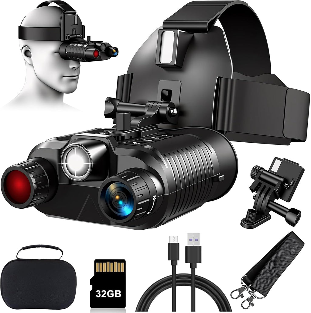Head Mounted 4K Digital Night Vision Goggles – FireWolf Hunting