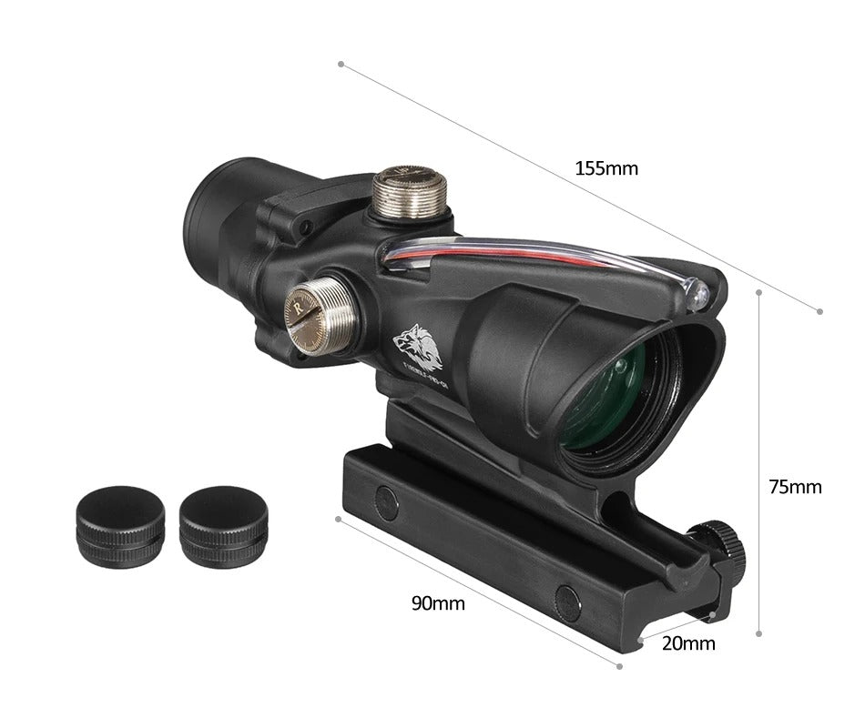 4x32 Tactical ACOG Style Scope with RMR Sight - FIREWOLF