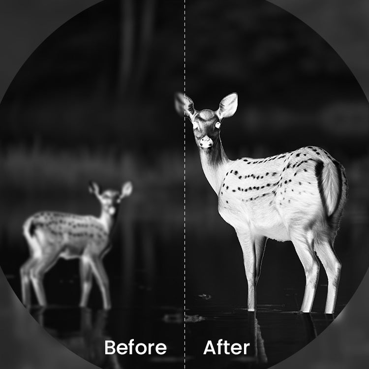 Hawkeye AI15 AI super resolution thermal comparison