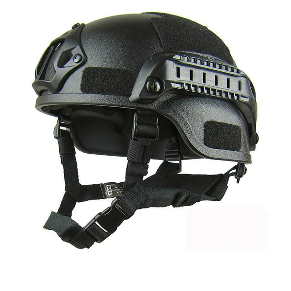 FAST HELMET ブラック マイク付き IDOGEAR Tactical Helmet SF Helmet SUPER High Cut FAST Full