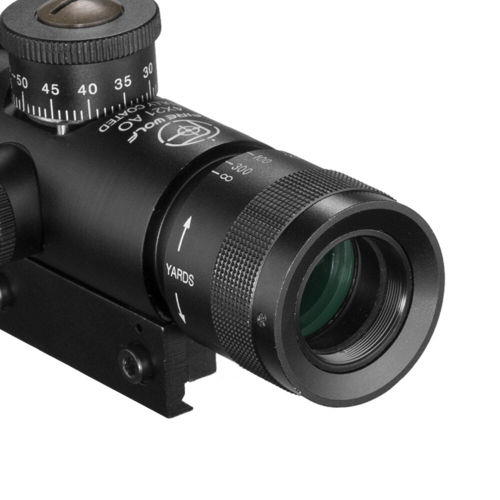 SS2 4x21 AO Compact Rifle Scope - FIREWOLF