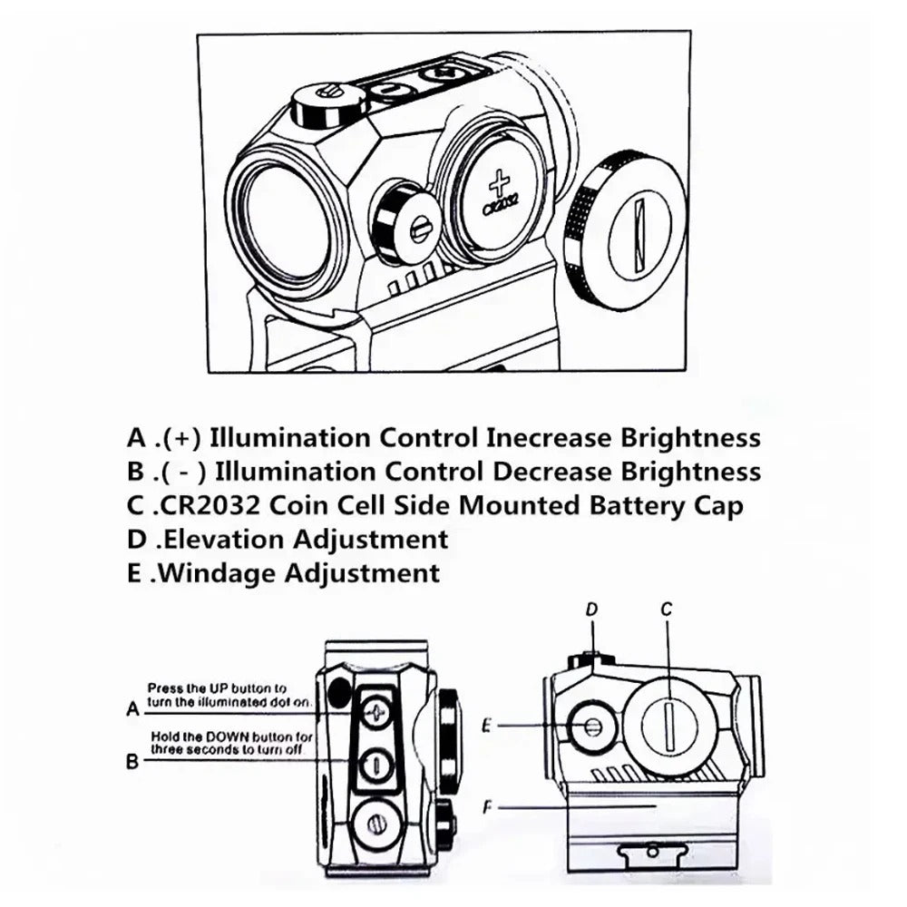 ROMEO5 1X20 Red Dot Sight with Shake Awake - FIREWOLF