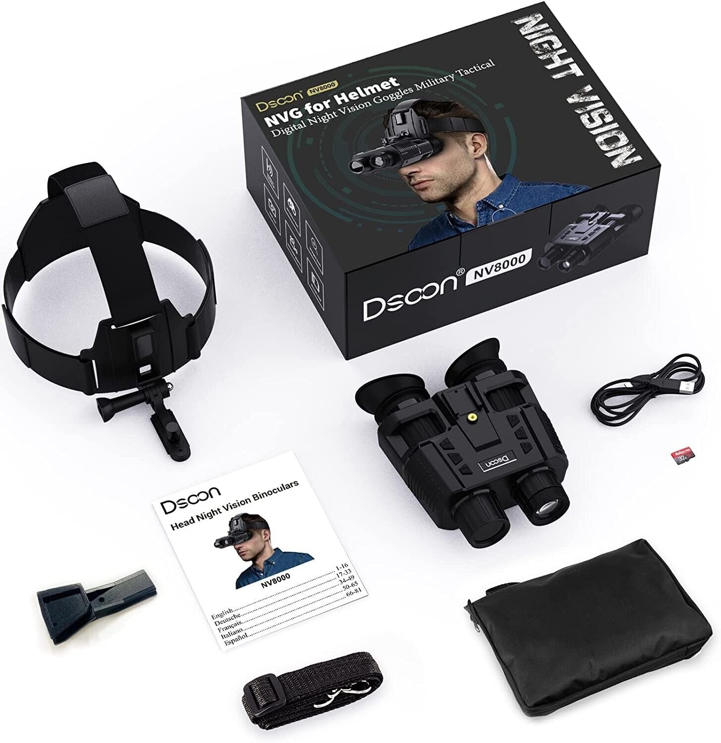 Head Mounted Night Vision Goggles - FIREWOLF