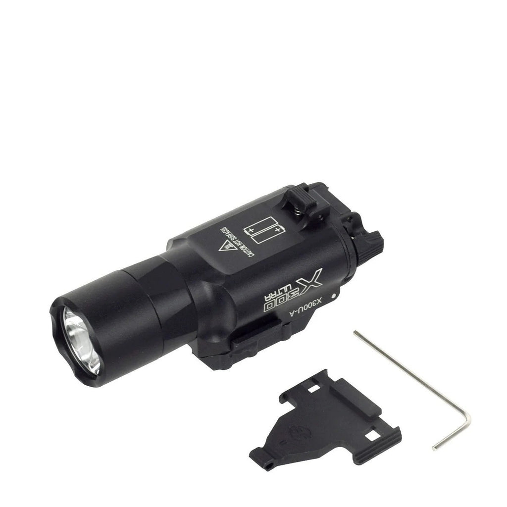 X300U-A style weapon light rail attachment
