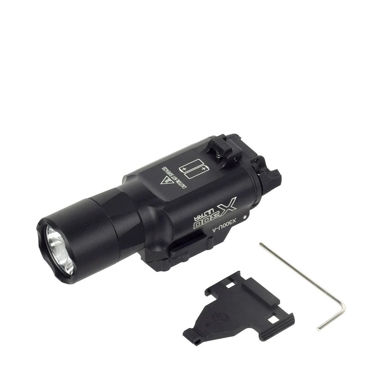 X300U-A style weapon light rail attachment