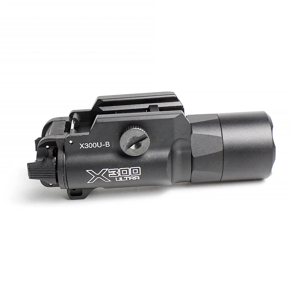 X300U-B style weapon light mounted on pistol