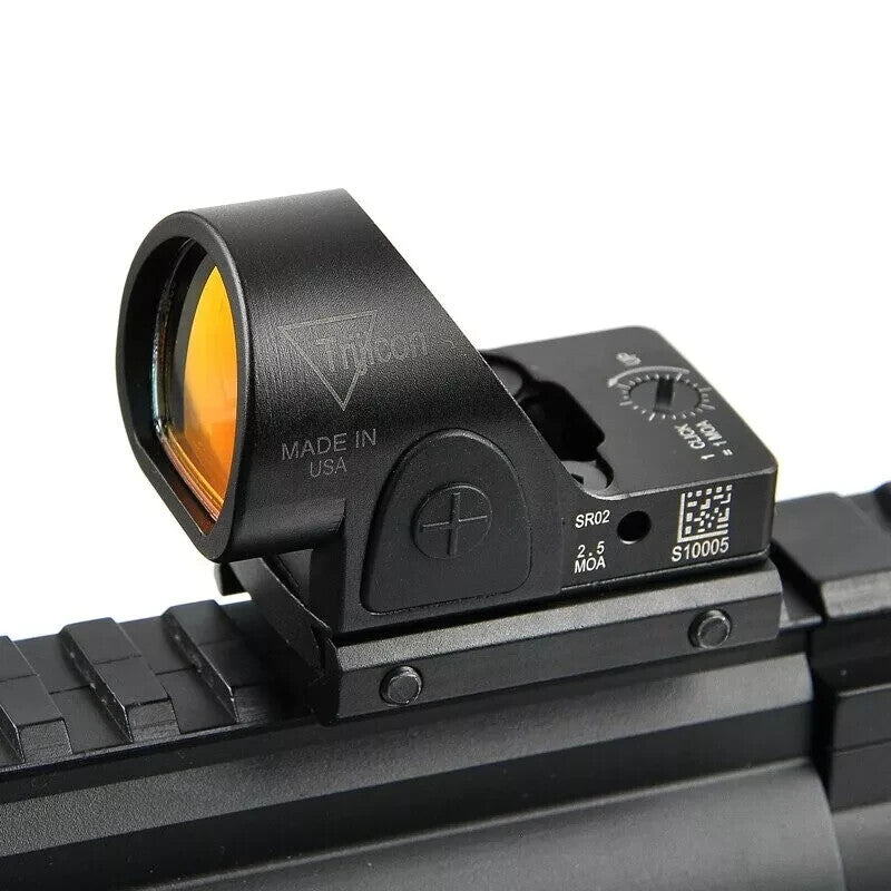 SRO red dot sight lens and emitter