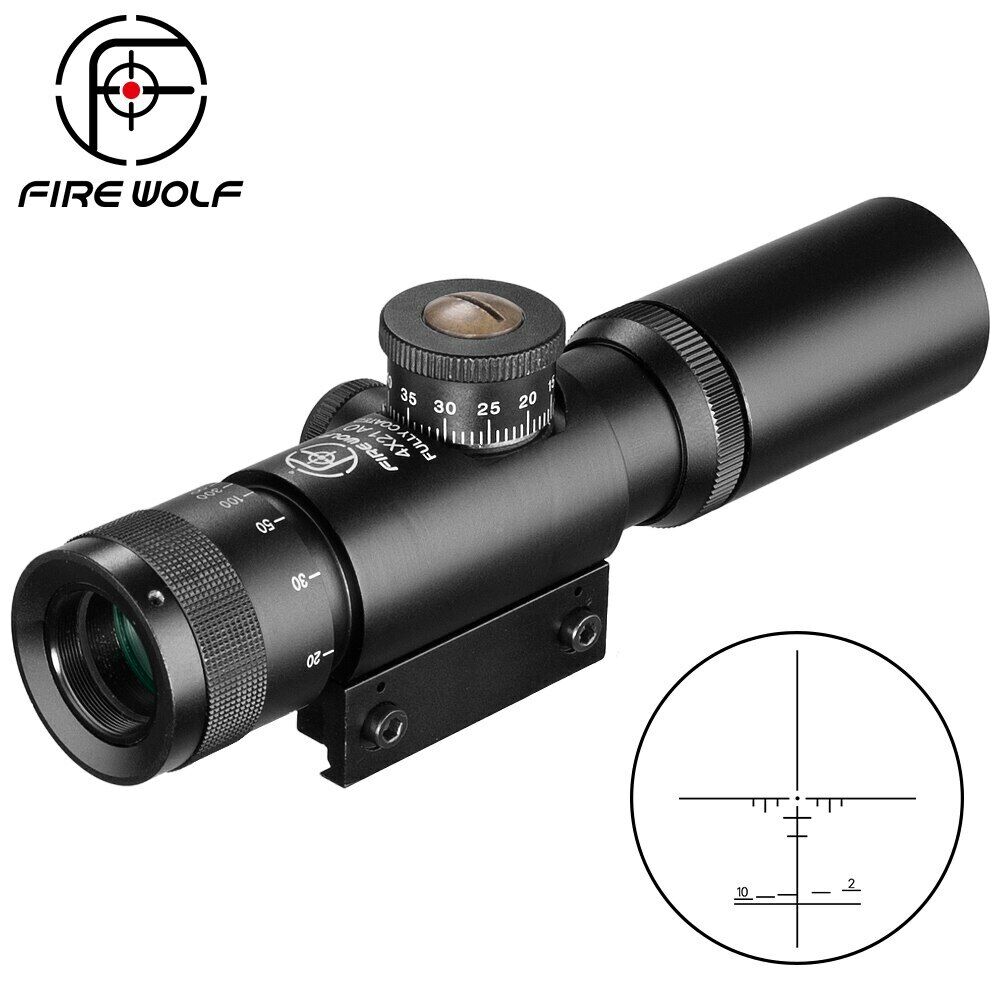SS2 4x21 AO Compact Rifle Scope - FIREWOLF