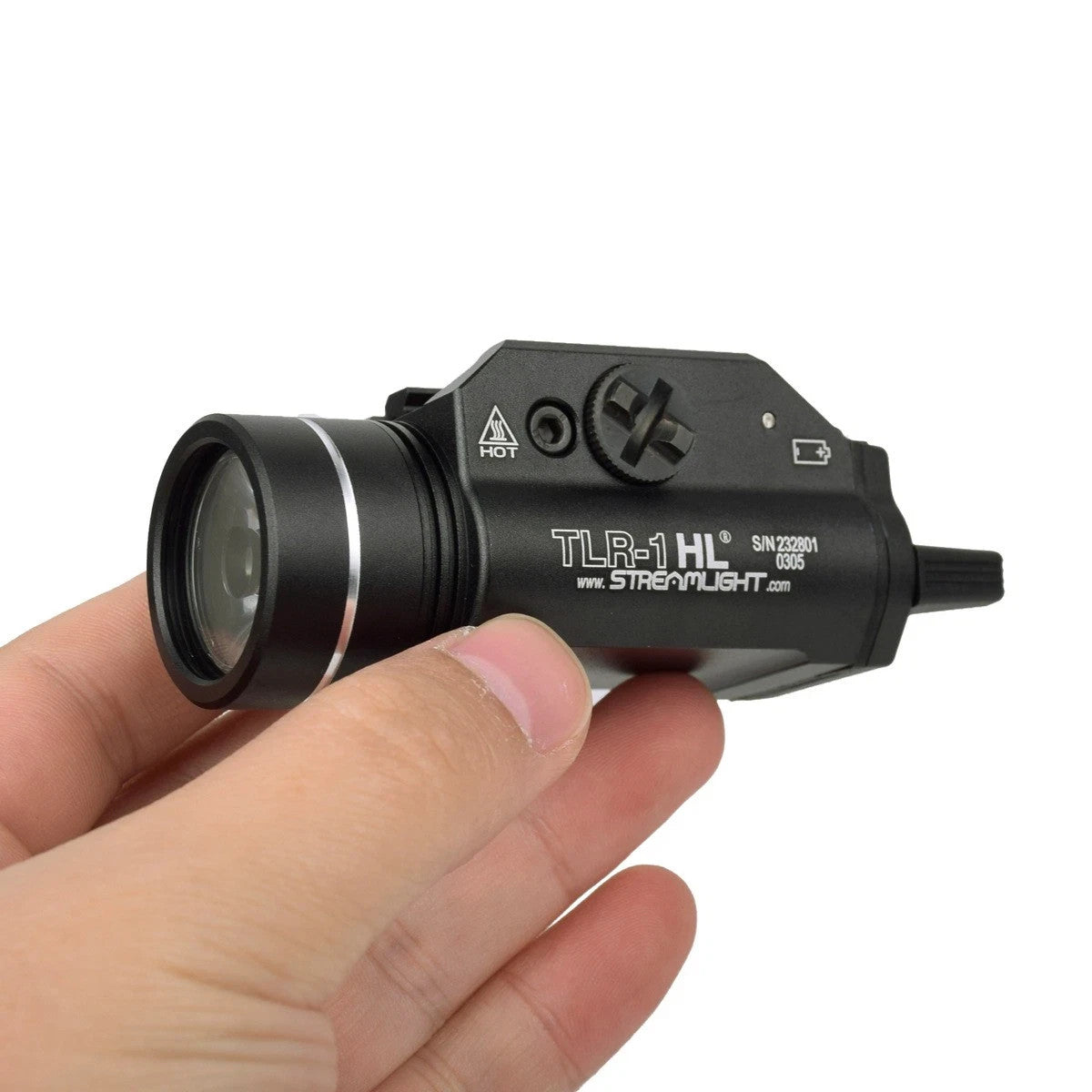 TLR-1 HL style weapon light mounted on pistol